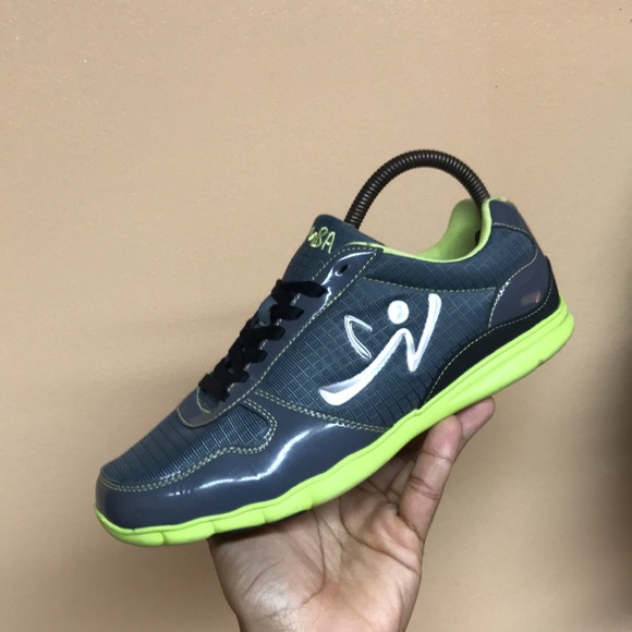 ZUMBA Z-Kickz 2 Women’s Low Top Work Out Sneakers “Grey Green” - Picture 8 of 17